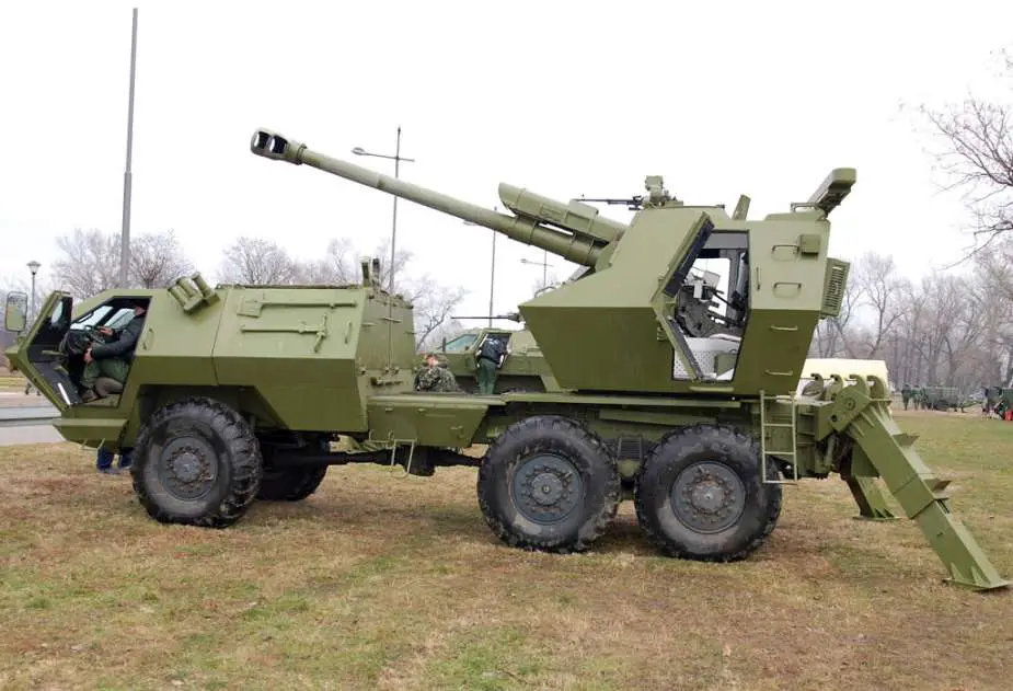 SOKO SP RR 122mm Self-propelled Rapid Response 6x6 truck-mounted howitzer technical data sheet specifications description information intelligence pictures photos images identification YugoImport Serbia Serbian defence industry army military technology